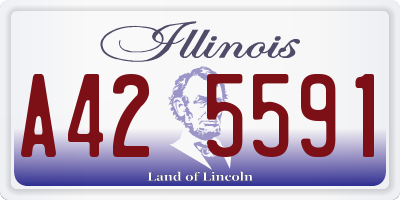IL license plate A425591