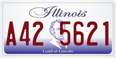 IL license plate A425621