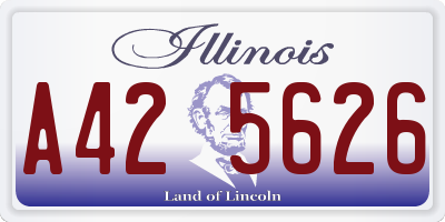 IL license plate A425626