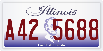 IL license plate A425688