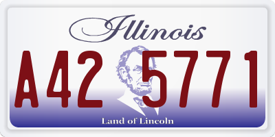 IL license plate A425771
