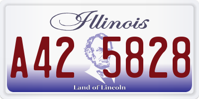 IL license plate A425828