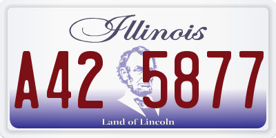 IL license plate A425877