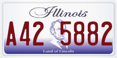 IL license plate A425882