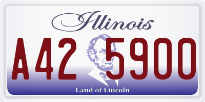 IL license plate A425900
