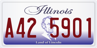 IL license plate A425901