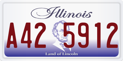 IL license plate A425912