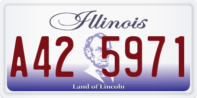 IL license plate A425971