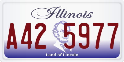 IL license plate A425977