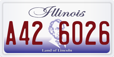 IL license plate A426026