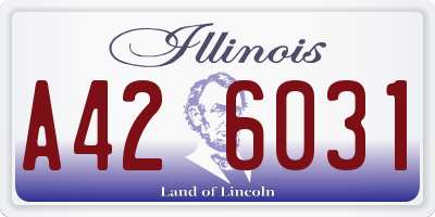 IL license plate A426031
