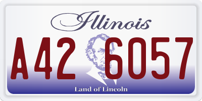 IL license plate A426057