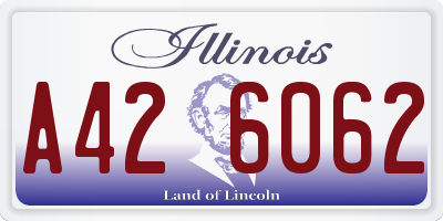 IL license plate A426062