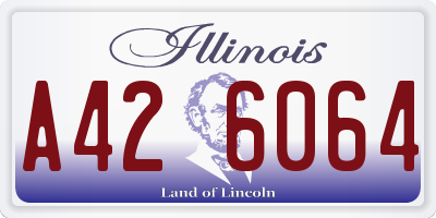 IL license plate A426064