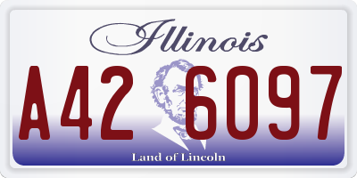 IL license plate A426097