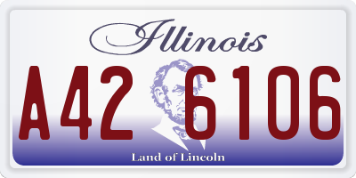IL license plate A426106