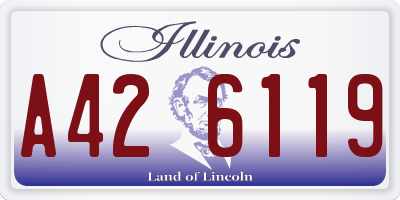 IL license plate A426119