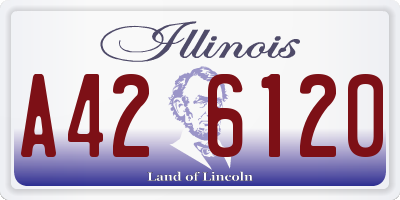IL license plate A426120