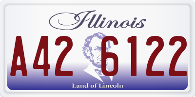 IL license plate A426122