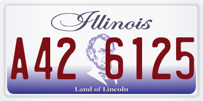 IL license plate A426125