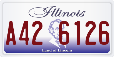 IL license plate A426126
