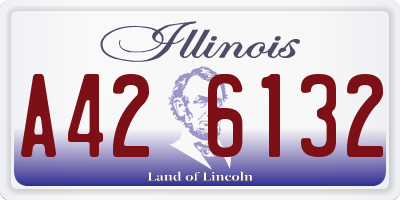 IL license plate A426132