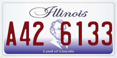 IL license plate A426133