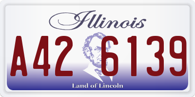 IL license plate A426139
