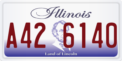 IL license plate A426140