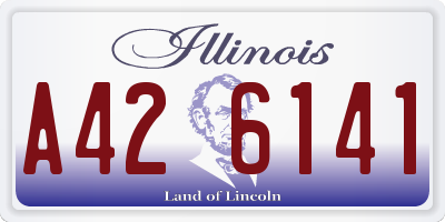 IL license plate A426141