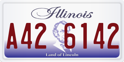 IL license plate A426142