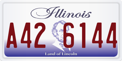 IL license plate A426144
