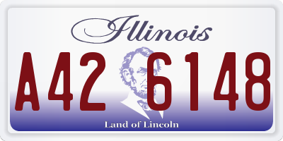 IL license plate A426148