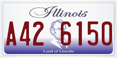 IL license plate A426150