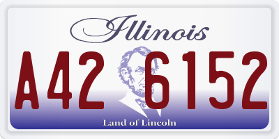 IL license plate A426152