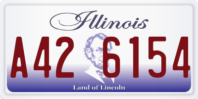 IL license plate A426154