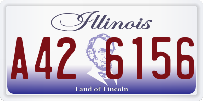 IL license plate A426156