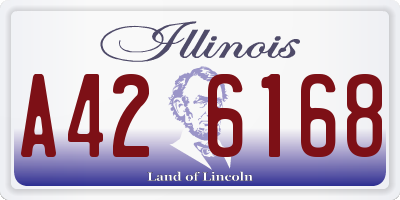 IL license plate A426168