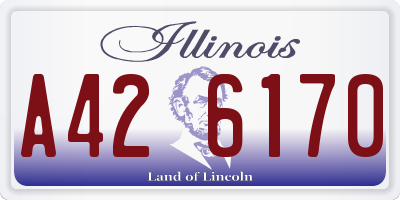 IL license plate A426170