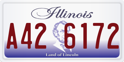 IL license plate A426172