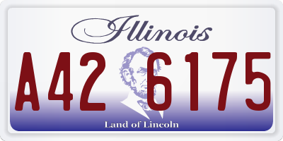 IL license plate A426175