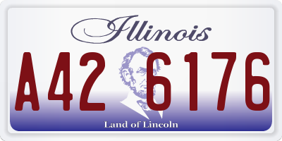IL license plate A426176