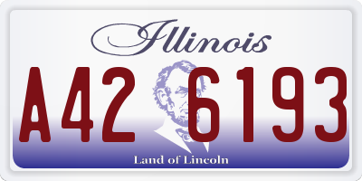 IL license plate A426193