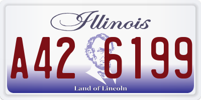 IL license plate A426199