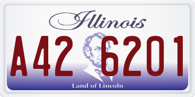 IL license plate A426201