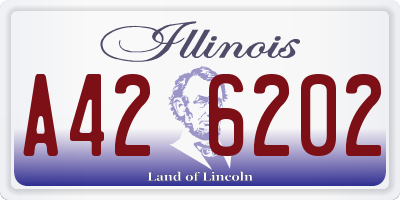 IL license plate A426202
