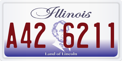 IL license plate A426211