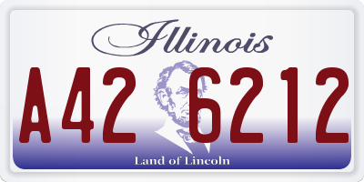 IL license plate A426212