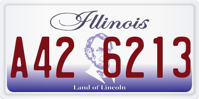 IL license plate A426213