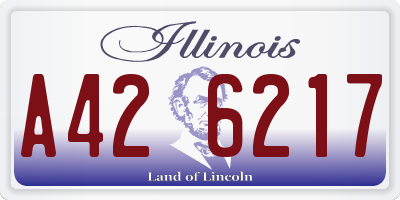 IL license plate A426217